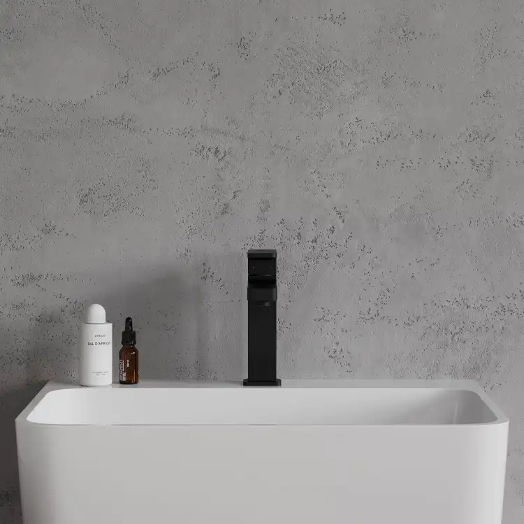 Omnires Baretti bateria umywalkowa Czarny Mat