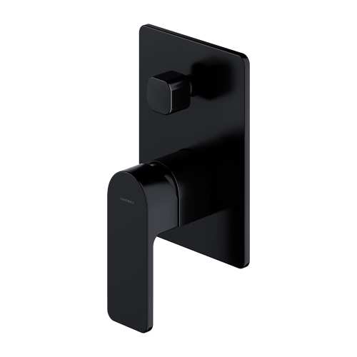 Omnires Baretti bateria prysznicowo-wannowa podtynkowa Czarny Mat BA7835BL