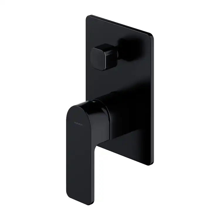 Omnires Baretti bateria prysznicowo-wannowa podtynkowa Czarny Mat BA7835BL