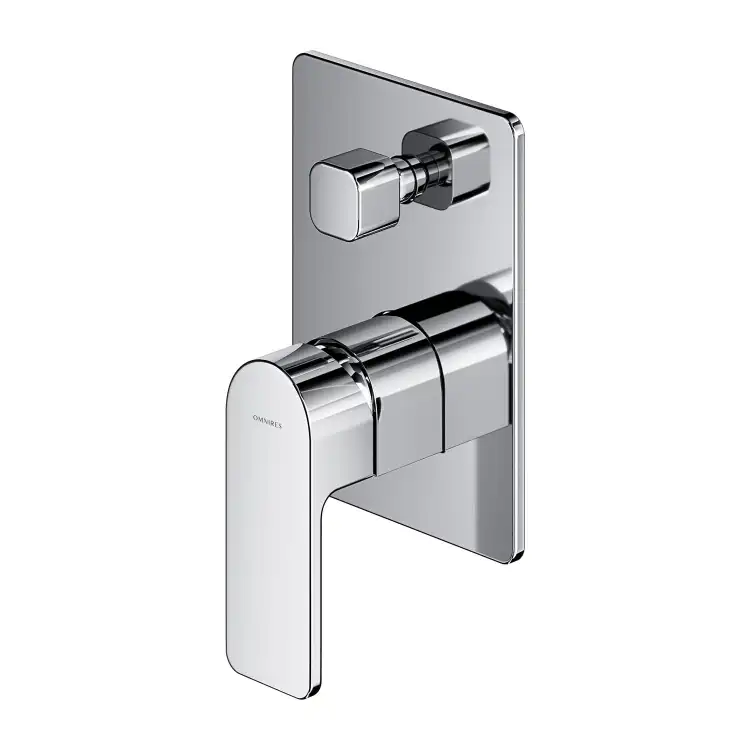 Omnires Baretti bateria prysznicowo-wannowa podtynkowa Chrom BA7835CR
