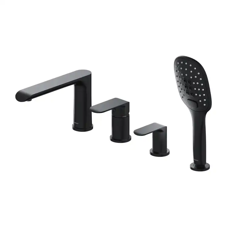 Omnires Sacramento bateria wannowa  4- otworowa Czarny Mat  SC2332BL