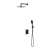 Omnires Sacramento system prysznicowy podtynkowy Czarny Mat SYSSC10BL