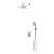 Omnires Sacramento system prysznicowy podtynkowy Chrom SYSSC10XCR