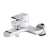 Omnires Sacramento bateria wannowa Chrom/Biały SC2330CRB