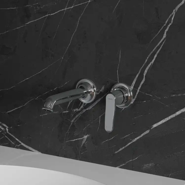 Omnires Art Deco bateria umywalkowa podtynkowa Chrom