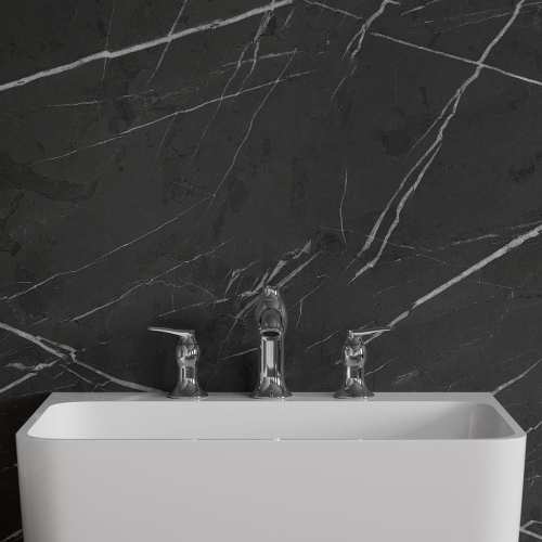 Omnires Art Deco bateria umywalkowa 3-otworowa Chrom