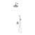 Omnires Art Deco system prysznicowy podtynkowy Chrom SYSAD25CR