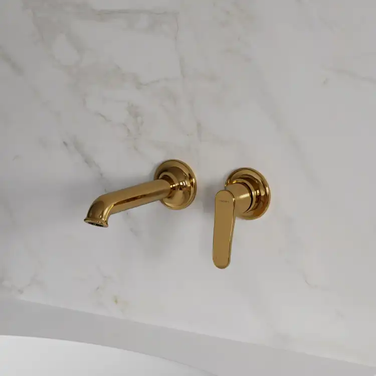 Omnires Art Deco bateria umywalkowa podtynkowa Złota