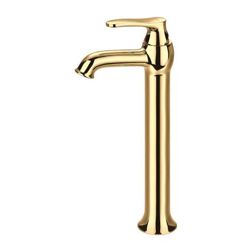 Omnires Art Deco bateria umywalkowa wysoka z korkiem Złota AD5112GL