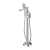 Omnires Sacramento bateria wannowa wolnostojąca Chrom  SC2333XCR