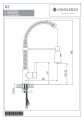 Omnires X2 bateria kuchenna Chrom /Czarny Mat