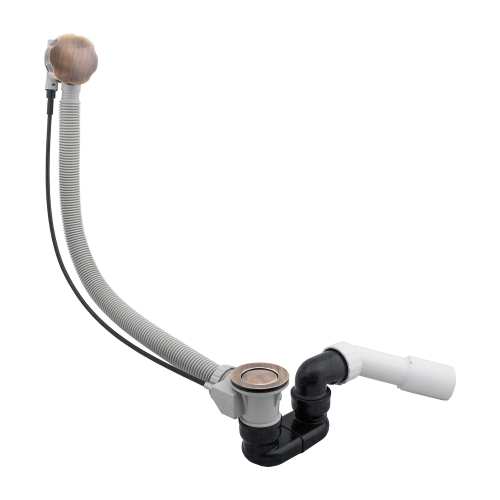 OMNIRES Syfon wannowy przelewowo - odpływowy Brąz Antyczny TK104-1.25+64-SBR