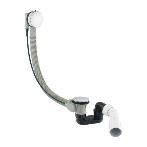 OMNIRES Syfon wannowy przelewowo - odpływowy Chrom TK104-PLUS-3.01+64-SCR