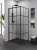 NEW TRENDY Superia Black L Kratka 90x90 cm kabina prysznicowa