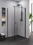 NEW TRENDY  Superia Black  90x90 cm  kabina prysznicowa