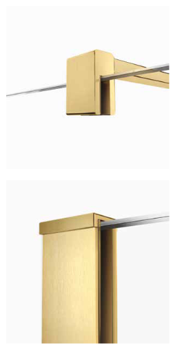 NEW TRENDY  Velio Satin Gold 80 cm kabina prysznicowa