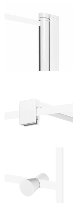 NEW TRENDY  Superia White P Kratka 90x90 cm  kabina prysznicowa