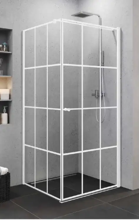 NEW TRENDY  Superia White P Kratka 90x90 cm  kabina prysznicowa
