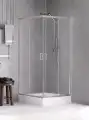 NEW TRENDY  Feria Chrom 90x90 cm kwadratowa  kabina prysznicowa z brodzikiem