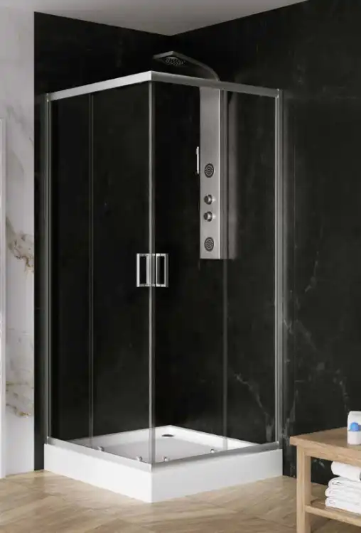 NEW TRENDY  Suvia Chrom 90x90 cm kwadratowa  kabina prysznicowa