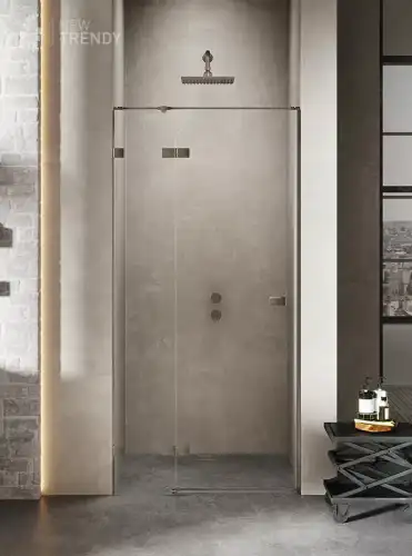 New Trendy AVEXA  GUNMETAL BRUSHED 110 drzwi prysznicowe