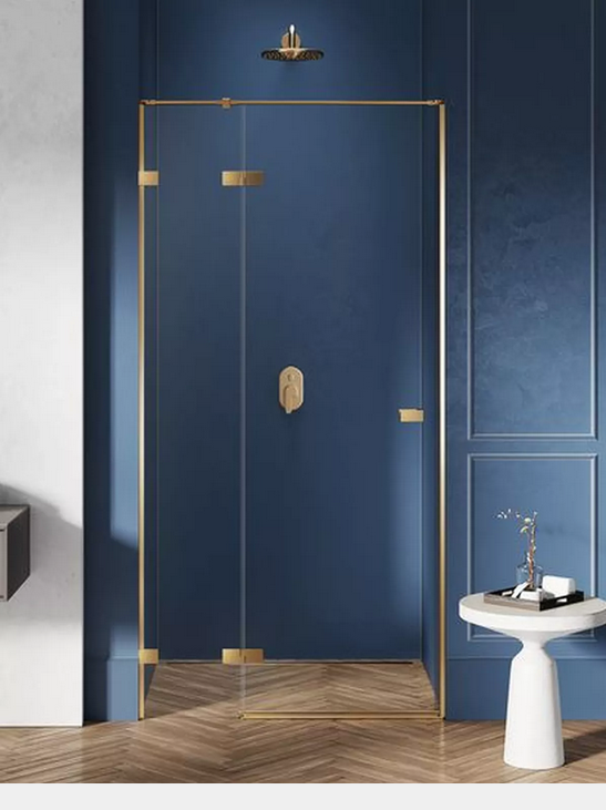 New Trendy AVEXA  GOLD SHINE 140 drzwi prysznicowe