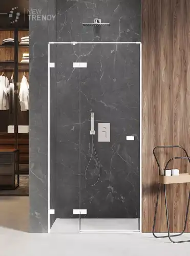 New Trendy AVEXA  WHITE 130 drzwi prysznicowe