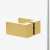 NEW TRENDY AVEXA GOLD BRUSHED Kabina prysznicowa