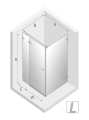 NEW TRENDY AVEXA GUNMETAL BRUSHED Kabina prysznicowa Lewa