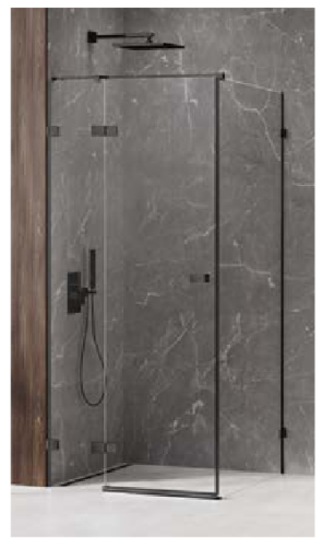 NEW TRENDY AVEXA BLACK kabina prysznicowa