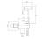 Omnires CONTOUR system bidetowy podtynkowy chrom SYSCTBI1CR