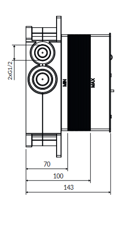 Omnires Y system prysznicowy podtynkowy czarna  SYSYT05BL