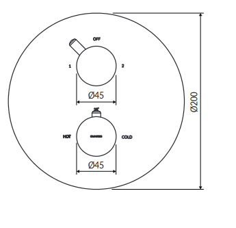 Omnires Y system prysznicowy podtynkowy czarna  SYSYT05BL