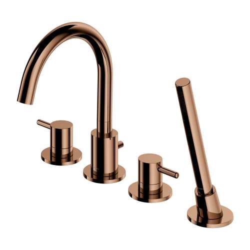 Omnires Y bateria wannowa 4-otw. Miedź Y1232CP