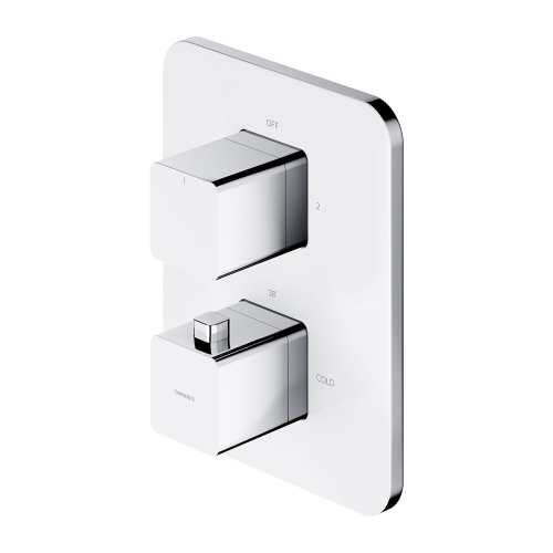 Omnires Parma system prysznicowy podtynkowy termostatyczny  Chrom/Biały SYSPM17ACRB