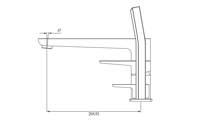 Omnires Parma bateria wannowa 4-otworowa  Czarny Mat PM7432BL