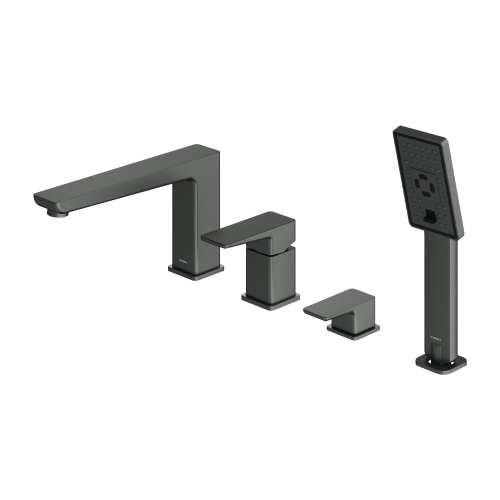 Omnires Parma bateria wannowa 4-otworowa grafit  PM7432GR