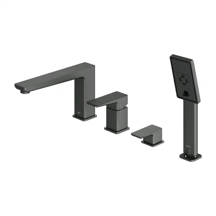 Omnires Parma bateria wannowa 4-otworowa grafit  PM7432GR