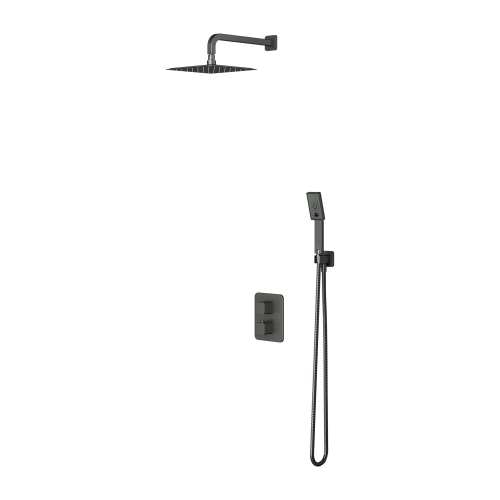 Omnires Parma system prysznicowy podtynkowy termostatyczny grafit   SYSPM11GR