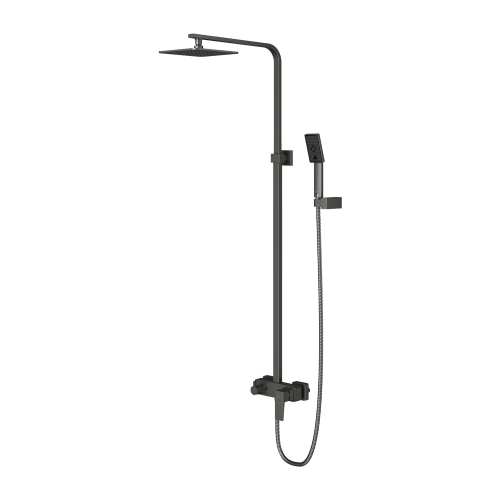 Omnires Parma system prysznicowy natynkowy grafit  PM7444GR