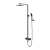 Omnires Parma system prysznicowy natynkowy grafit  PM7444GR