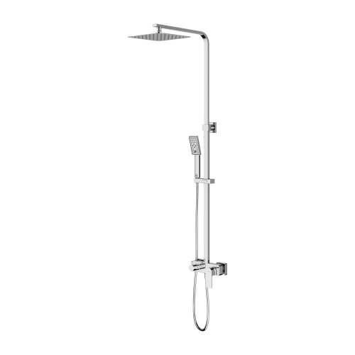 Omnires BARETTI system prysznicowy natynkowy Chrom  BA7844CR