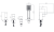 Omnires Baretti bateria wannowa  4- otworowa Chrom BA7832CR