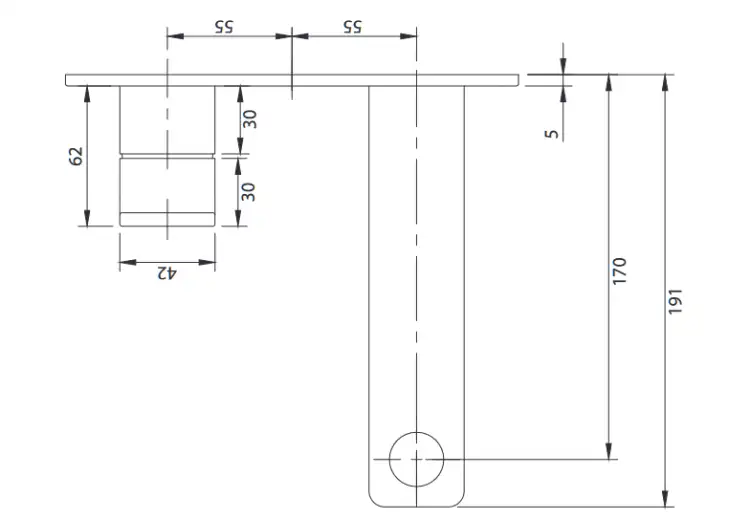 Omnires Baretti bateria umywalkowa podtynkowa Czarny Mat BA7815BL