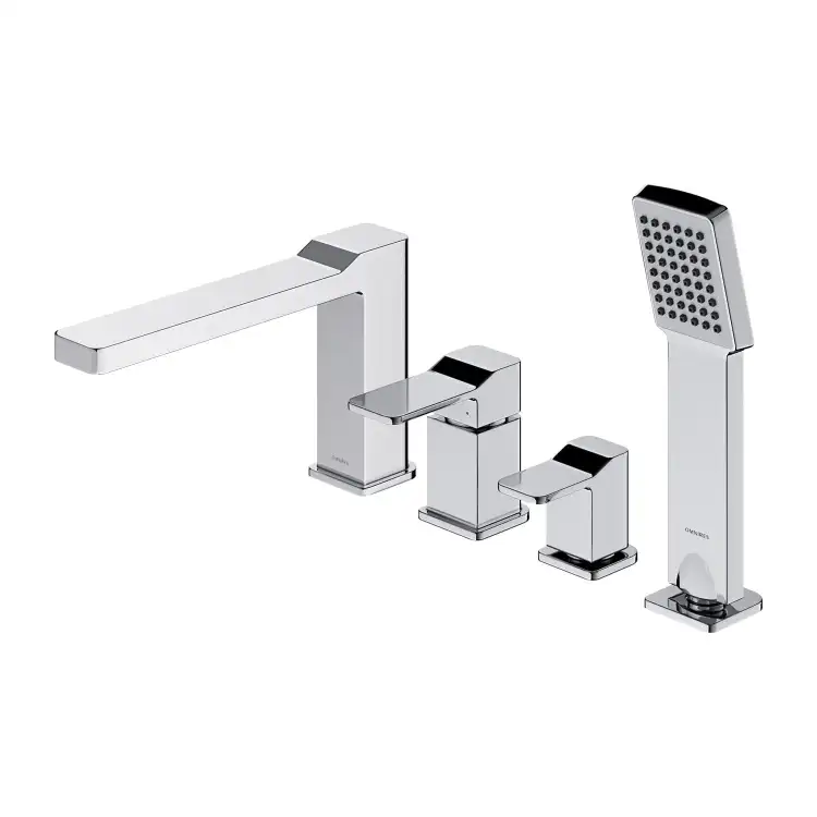 Omnires SIDE bateria wannowa 4-otw. chrom SL7732CR