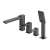 Omnires SIDE bateria wannowa 4-otw. grafit SL7732GR