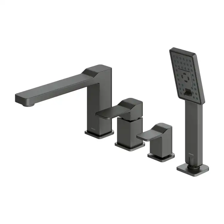 Omnires SIDE bateria wannowa 4-otw. grafit SL7732GR