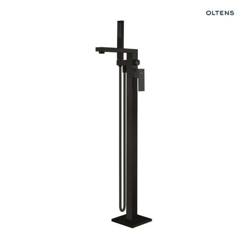 Oltens GOTA bateria wannowa wolnostojąca czarny mat 34301300