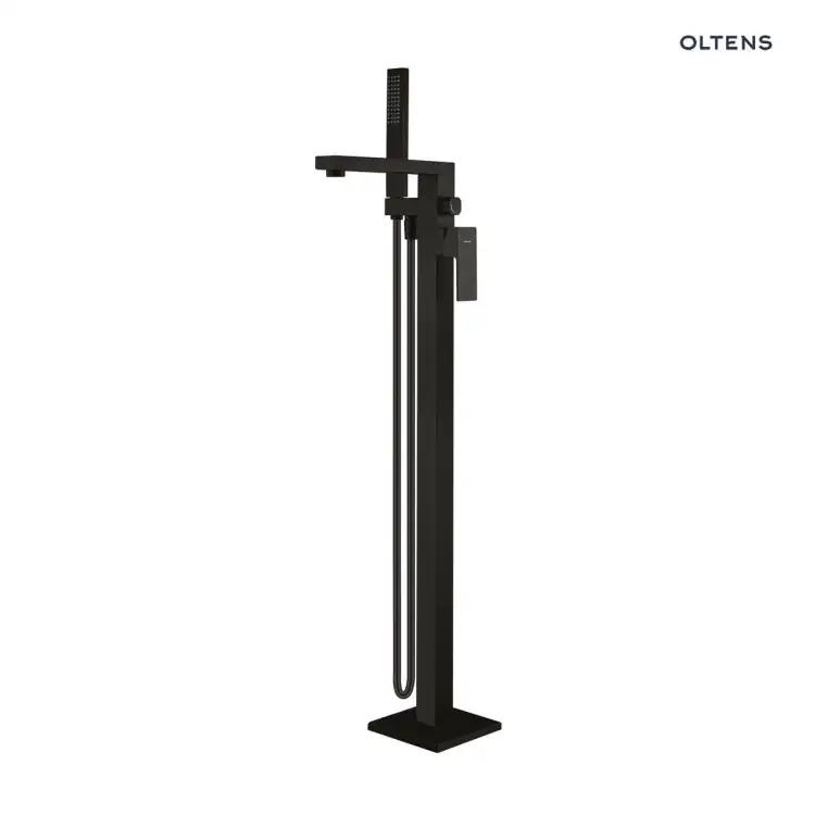Oltens GOTA bateria wannowa wolnostojąca czarny mat 34301300