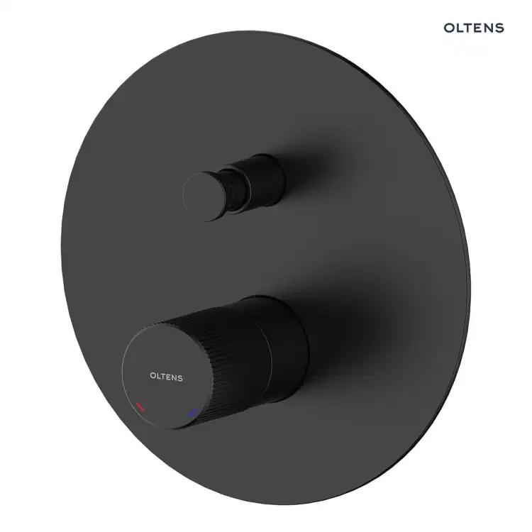 Oltens HAMNES bateria wannowo-prysznicowa podtynkowa czarny mat 34106300